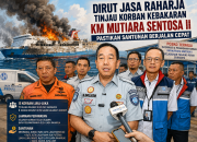 Dirut Jasa Raharja Tinjau Korban Kebakaran KM Mutiara Sentosa II, Pastikan Santunan Berjalan Cepat