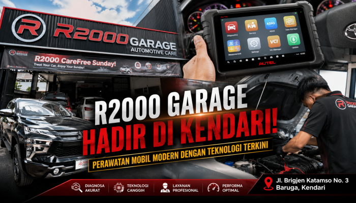 R2000 GARAGE Rawat Mobilmu, Nikmati Perjalanannya