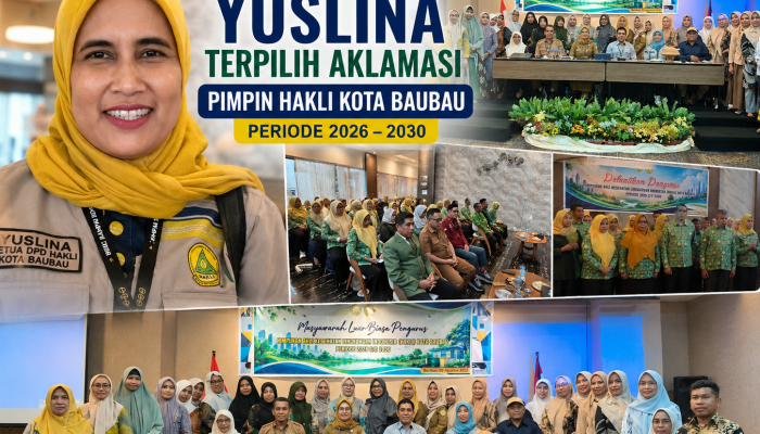 Yuslina Terpilih Aklamasi Pimpin HAKLI Kota Baubau Periode 2026–2030